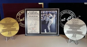 1996 Highland Mint Nolan Ryan Magnum Series, Matched set, Bronze & Silver #61. - Picture 1 of 5