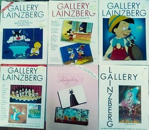 GALLERY LAINZBERG ANIMATION ART CATALOGS 1986-98, LOTS OF 4-6, VINTAGE NEW, MINT - Bild 1 von 24