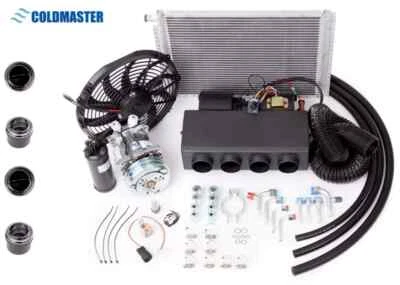Coldmaster A/C Kit Universal 12V UnderDash Evaporator 404-000 H & C, 2A-V Belt - Image 1 of 4