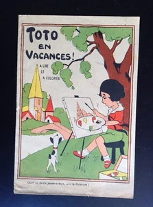 Ancien album à Colorier Toto en vacances  - Picture 1 of 5