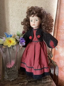 Vintage Ceramic Porcelain 16" Victorian Doll - Bild 1 von 8