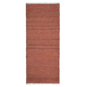 Alfombra tejida a mano tejido plano Kilim algodón y poliéster óxido sólido BBH hogares - Imagen 1 de 51