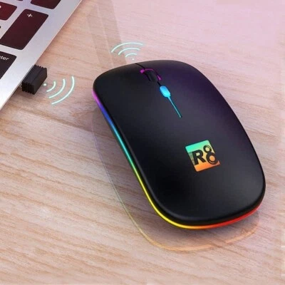 R8-A6 Wireless Charging Mouse with RGB Backlight DPI Adjustment Gaming Office - Image 1 of 4