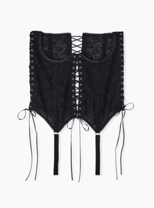Torrid Black Lace Underwire Bustier NWT New 1X - Picture 1 of 2