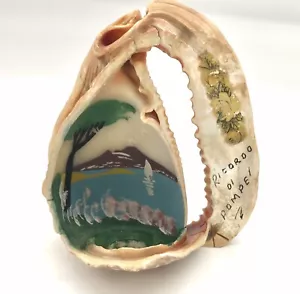 Estatuilla de colección MCM Italia pintada a mano arte concha años 50 firmada Ricordo di Pompei - Imagen 1 de 8