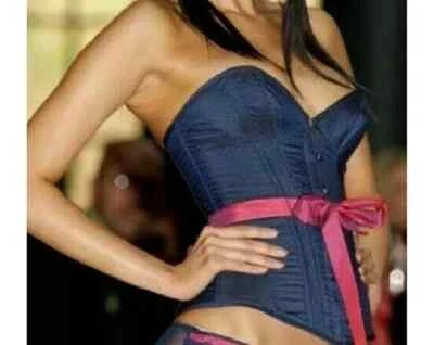 AGENTE PROVOCADOR RARO VINTAGE ICÓNICO AZUL/ROSA TALMA CORSÉ MEDIANO C/D NUEVO CON ETIQUETAS Foto 1 de 4