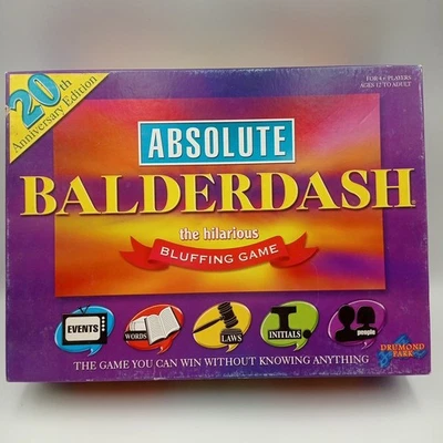 Absolute Balderdash 20th Anniversary Edition Card Game 2007 Retro - Complete - Image 1 of 4