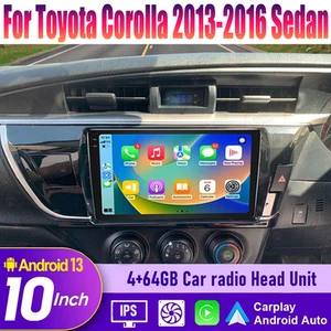 Unidad principal automática inalámbrica CarPlay Android de 10"" para Toyota Corolla 2013-2016 sedán - Imagen 1 de 15