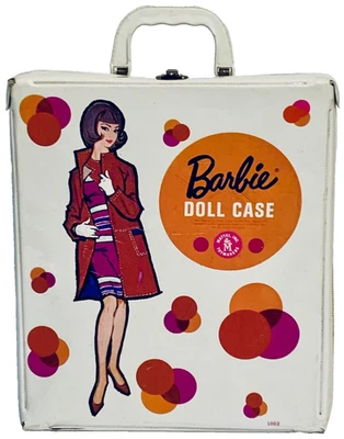 Vintage Mattel 1958 Barbie Fashion Accessories Doll Case White/Orange/Red #1002! - Image 1 of 4