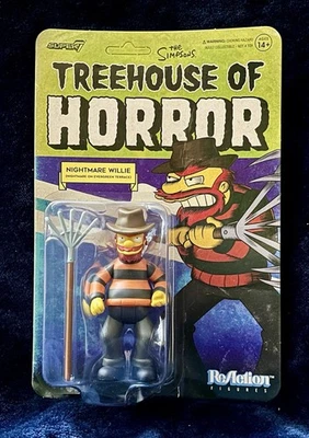 Reacción de Los Simpson - Treehouse of Horror - Pesadilla Willie - Super7 NUEVO Foto 1 de 2