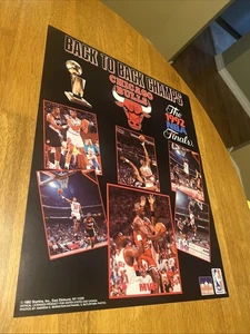 Chicago Bulls BACK-TO-BACK NBA CHAMPS 1992 Original 16x20 POSTER Michael Jordan+ - Picture 1 of 6