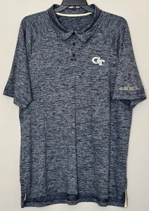 Georgia Tech gelbe Jacken Herren Größe 2XLT Poloshirt große graue Farbe - Bild 1 von 8