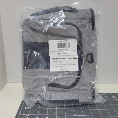 Burke Shower Caddy Bag Gris Dorm Life, Gimnasio Bolso de Ducha Nuevo en Caja Nuevo con Etiquetas Foto 1 de 4