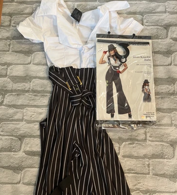 Womens size Small Brass Knuckle Betty Gangster Costume by Leg Avenue - Image 1 of 4