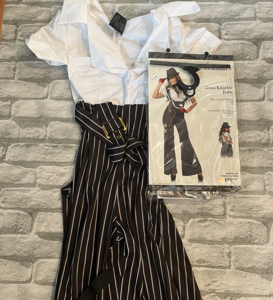 Womens size Small Brass Knuckle Betty Gangster Costume by Leg Avenue - Image 1 of 4