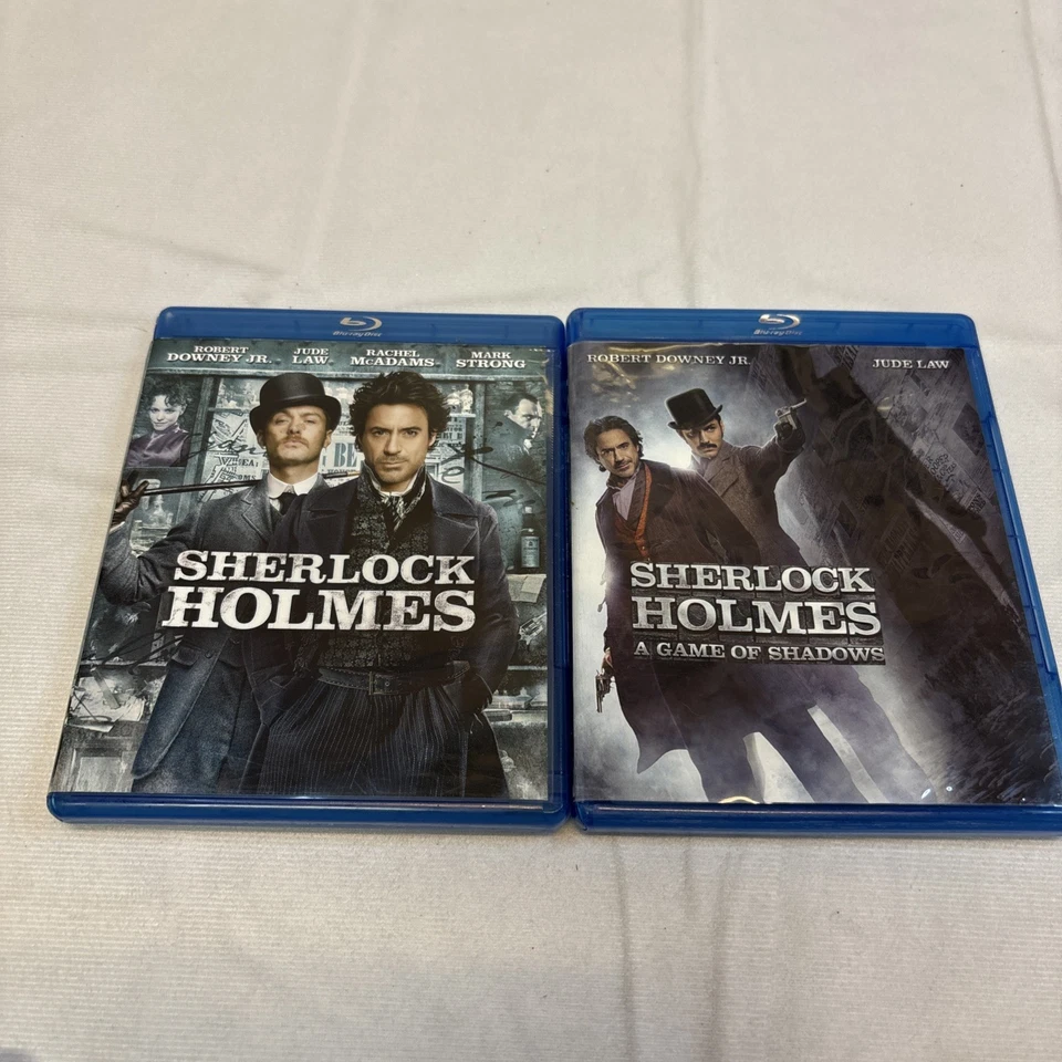 Sherlock Holmes - Both movies w/ Robert Downey Jr & Jude Law, 2 Blu-rays - Image 1 of 3