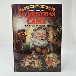 Treasury of Illustrated Classics A Christmas Carol Book Charles Dickens VTG 1980 - Picture 1 of 12