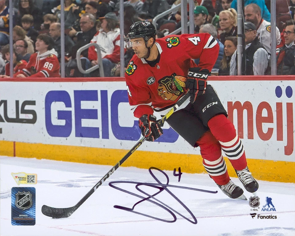 Blackhawks Seth Jones Authentic Signed 8x10 Horizontal Photo Fanatics - Image 1 of 1
