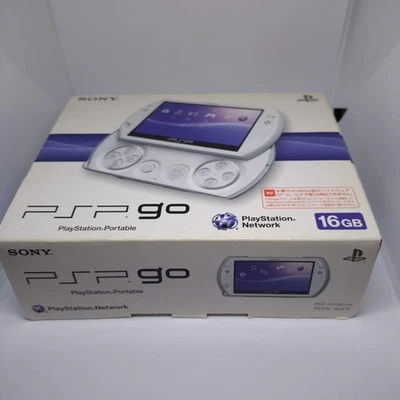 PSP Go Pearl White PSP N1000 PW Console Japan Ver Good Tested Condition with Box - Image 1 of 4