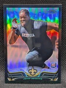 2013 Topps Chrome John Jenkins Rookie Black Refractor /299 - New Orleans Saints - Picture 1 of 2