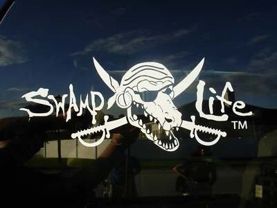 Swamp Life Gators UF University of Florida Gator Skull car window decal sticker - Image 1 of 4