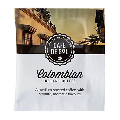 500 X Cafe De Sol Columbian Coffee Sachets | Bnb Supplies • 129$