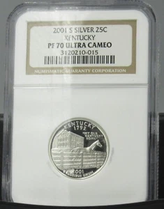2001 S Kentucky Silver NGC PF 70 UCAM - Picture 1 of 1