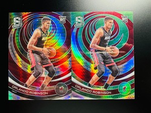 Orlando Robinson Lot(2) 2022-23 Spectra Asia Tmall Hyper/Hyper Green Prizm RC