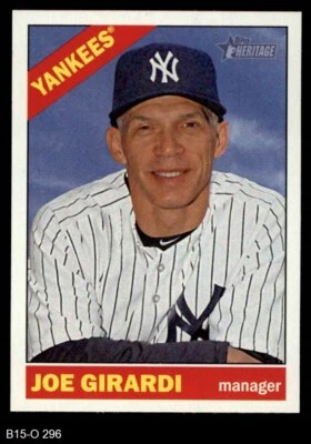 2015 Topps Heritage #296 Joe Girardi Yankees 8 - NM/MT - Image 1 of 2