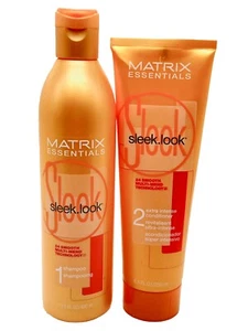 Matrix Essentials Sleek.Look # 1 Shampoo, 13.5 Oz & Extra Int Conditioner 8.5 oz - Picture 1 of 2