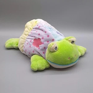 Juguete de peluche Aurora Baby a lunares a cuadros pastel sonajero tortuga sonidos arrugados 12" - Imagen 1 de 11
