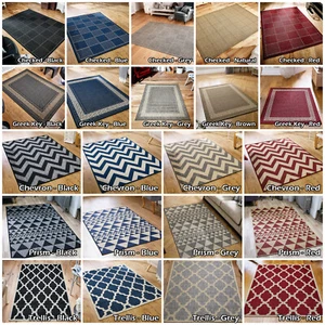MODERN KITCHEN outdoor garden rug FLAT SALE LARGE flatweave RUNNER Rugs - Picture 1 of 56