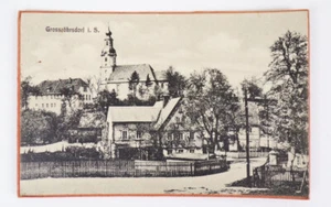 Helios Karte Großröhrsdorf um 1910 Klappkarte Ansichtskarte - Bild 1 von 3