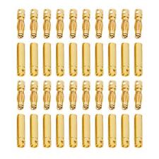 FLY RC 20 Pairs 4.0mm 4mm Banana Bullet Connector Plug Male Female for RC Bat...