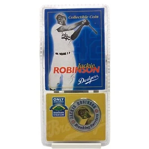 JACKIE ROBINSON COLLECTIBLE COIN BREAKING BARRIERS AVAIL ONLY AT DODGER STADIUM - Picture 1 of 3