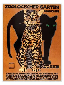 Poster Zoologischer Garten München - Ludwig Hohlwein - Bild 1 von 7