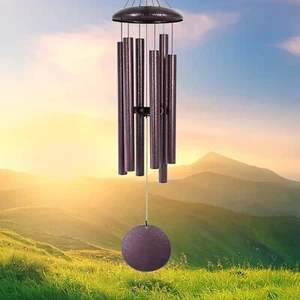 Wind Chimes 36 in Large Deep Tone Chapel Bells 5 Tubes Outdoor Garden Home Decor - Picture 1 of 11