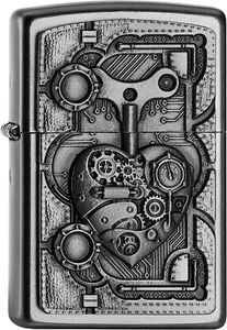 Encendedor Zippo Corazón Steampunk Personalizado - Grabado Regalo para Fumar - Imagen 1 de 5