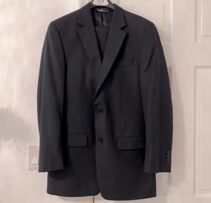 Michael Kors Men’s 2-Piece Pinstripe Suit Size 39L / 32W Black Gray - Picture 1 of 7