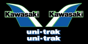 1986 KAWASAKI KDX 80 GAS TANK AND SWING ARM DECAL KIT VINTAGE MOTOCROSS - Picture 1 of 1