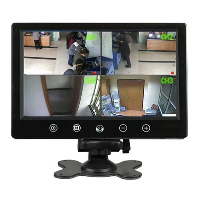 9 Inch 4 Split Quad  TFT LCD Screen Car Rear View Monitor for Bus Truck Parking - Image 1 of 4