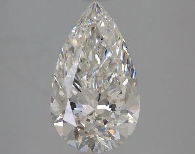 Lab Grown 2.43 Ct PEAR Cut IGI Certified CVD Diamond F Color SI1 WITH FREE SHIP. - Image 1 of 4