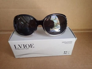 Damen Bling Sonnenbrille mit Strass und UV400 Schutz LVIOE - Bild 1 von 6