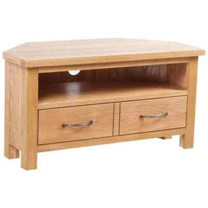 vidaXL TV Cabinet with Drawer 88 x 42 x 46 cm Solid Oak Wood - Picture 1 of 7