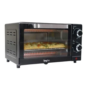 4 Slice Toaster Oven Compact Kitchen Appliance, Pizza Bake, Broil, Auto Shutoff - Picture 1 of 8