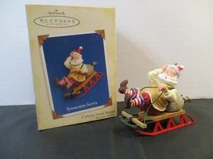 Adorno de recuerdo Hallmark fabricante de juguetes serie de coleccionista de Santa No. 6 2005 trineo - Imagen 1 de 12