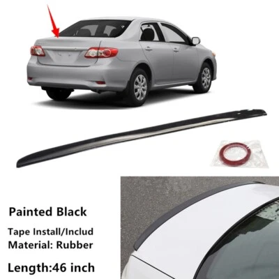 46in Universal Fit For Toyota Corolla 11-13 Sedan Tail Trunk Lip Spoiler Wing Foto 1 de 4
