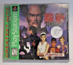 VINTAGE Sony Playstation PS1 Greatest Hits Tekken 2 Game Complete w/ Manual Case - Picture 1 of 4