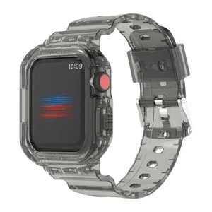 Do Apple Watch Ultra 1 + 2 49mm bransoletka z kopertą ochrona przezroczysta czarna - Zdjęcie 1 z 7