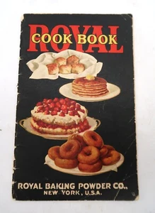 Libro de cocina Royal Baking Powder de colección 1927 publicidad menú ideas recetas comida de Nueva York - Imagen 1 de 21